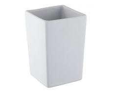 Nizza Mare Free Standing Collezione Pure Design Bicchiere di Vetro, Colore: Bianco, 8Â x 8Â x 11Â cm