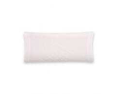 San Carlos Combicolor - Federa per cuscino per letto matrimoniale 150 x 44 cm bianco