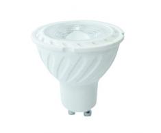 V-TA Lampadina LED 6.5W, Faretto Spotlight Chip Samsung Pro Attacco Gu10, Colore luce Bianco Naturale (4000K), 1 pezzo