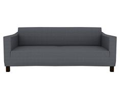 Eiffel Textile karsltad - Custodia Divano 2 posti 110 x 195 x 2 cm Grigio