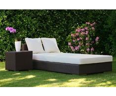 Fodera in ecopelle per imbottitura cuscino per sedia a sdraio, altezza 7 cm, 60 x 190 cm
