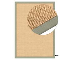 benuta Naturfaserteppich fÃ¼r Flur und Wohnzimmer Tappeto, Verde, 120x180cm