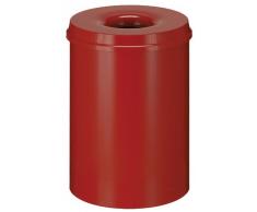 V-Part TTS - Pattumiera da 50 l, Colore Rosso