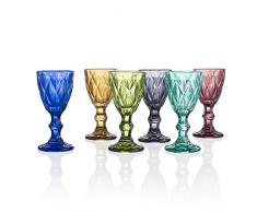 BRANDANI 54211 - Bicchiere da liquore Diamond, multicolore