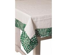 Villa dâEste Home Tivoli Tropical, Cotone, Verde, Tovaglia 140 x 180
