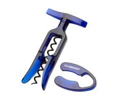 Screwpull Classics 59991021507461 GS-100 - Set di cavatappi con tagliacapsule, Colore: Blu Trasparente