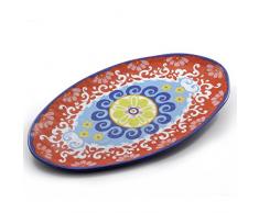 THUN Nador-Piatto Ovale 100% melamina, 52 cm, Multicolore, 0.1 x 0.1 x 0.1 cm