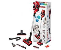 Bosch Serie 8 BBS1ZOO Scopa elettrica ricaricabile senza filo, Nero/Rosso