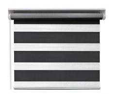 easy Tenda a Rullo Notte & Giorno, Nero, 60x250 cm