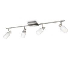 PHILIPS 521041716 myLiving - Sistema di faretti a 4 luci, 12W, lampadine incluse