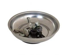 Sintron - Ciotola Magnetica in plastica, Taglia Unica, Colore: Argento