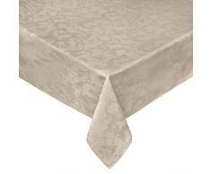 Coincasa 494972 Tovaglia Jacquard Egiziano, 100% Cotone, Beige, 160x300x0.5 cm