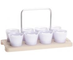 Oxo Good Grips 4303800 Candela - Portacandele con 8 Pezzi, Colore: Bianco