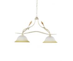 ONLI Lucrezia Lampadario Biliardo E27, Avorio, 85 x h 110 cm