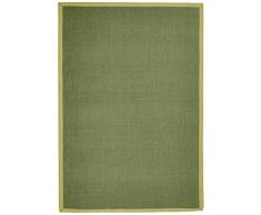 benuta Teppiche: Moderner Designer Teppich Sisal-schadstofffrei-100% Sisal-Uni-Flachgewebt-KÃ¼che Tappeto, Verde, 140 x 200 cm