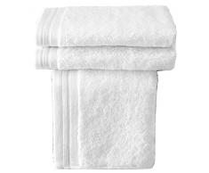 De Witte Lietaer - 171148 - Contessa Luxe, Set di 3 Asciugamani in Cotone, Bianco (WeiÃ), 40 x 60 cm