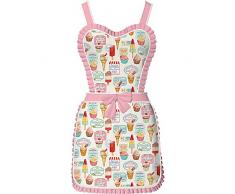 Creative Tops - Grembiule da Cucina, Stile Vintage Anni 50, in Cotone Multicolore