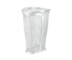 Tontarelli Ingrid Pattumiera, Bianco, 36x29x51 cm