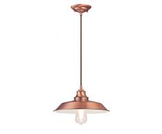 Westinghouse Lighting 63705 â Lampada a sospensione da interno Iron Hill a una luce, finitura in rame lavato