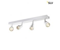 SLV Puri CW, QPAR51 - Lampada da parete e soffitto per interni, 4 x 50 W, in alluminio, 0 W, colore: Bianco