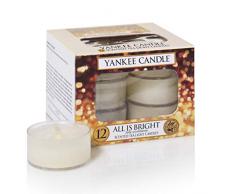 Yankee candle Tea Lights all Is Bright Candela Profumata Profumazione Ambiente, Multicolore, Unica