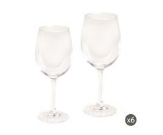 Excelsa Sommelier Set 12 Calici Vino, Vetro, Trasparenti