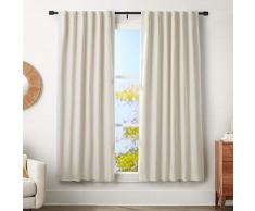 AmazonBasics - Bastone per tenda, con terminali a cilindro, da 183 a 366 cm, diametro 3 cm, nero