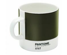 Pantone 5757 - Tazza da Espresso in Porcellana, Colore Verde Oliva