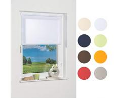 K-home Klemmfix 541780-1 Tenda avvolgibile, Tessuto, Bianco, 100 x 150 cm