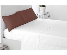 Miracle Home - Federa per Cuscino, Morbida e Confortevole, Due Pezzi 135Â cm Marrone