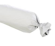 Nuit de France 331117 Federa per Cuscino cilindrico, 57 Fili, Volante e Rivestimento in Cotone, Colore: Grigio, 100% Cotone, Grigio, 180