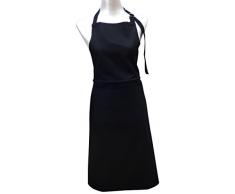 patisse 7001N - Grembiule Senza Orlo, in Cotone, 94 x 72 cm, Nero