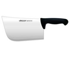 Arcos Serie 2900 - Mannaietta Mannaia da Cucina Coltello Scannare Coltello Macellaio - Lama Acciaio Inossidabile Nitrum 250 mm - Manico Polipropilene Colore Nero