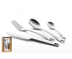 Esmeyer Tanja - Set da 16 posate TANJA 18/0 lucido, in un pratico portaposate Dimensioni (LxPxA): 18,5 x 8,5 x 29,5 cm