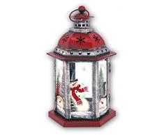 ZEP Lanterna di Natale Lanterna SKIEN addobbi Natalizi Portacandela KH670