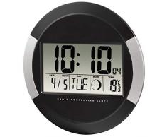 Hama Orologio Digitale Radio Controllato DCF PP-245, Nero