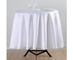Bella Casa Totema N127087002 Tovaglia, Bianco, 100% Poliestere, 180 x 180 cm