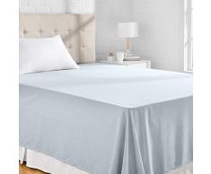 AmazonBasics - Lenzuolo in microfibra mÃ©lange 180 x 260 + 10 cm - Verde (Cool Aqua)