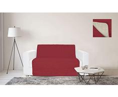 Sogni e Capricci Fascia Copridivano Waterproof, Bordeaux/Panna, 2 Posti