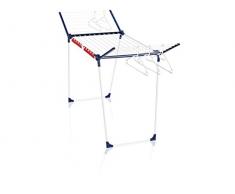 Leifheit 81520 stendino e Filo asciugabiancheria Stendibiancheria da Pavimento Blu, Bianco