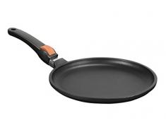 SKK 22614 Titan Induction - Crepiera in ghisa per Piani Cottura a induzione, Diametro 26 cm, con Manico Removibile