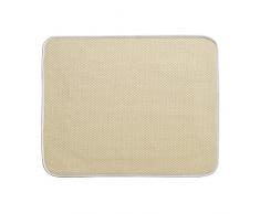 InterDesign iDry Tappetino Cucina, Grande, Tessuto, Bianco, 46 x 41 cm