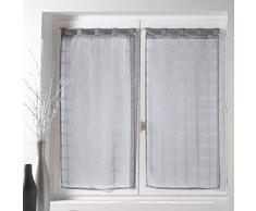 Douceur dIntÃ©rieur, 1622971, Tende per finestra, in poliestere, Grigio (Grau), 2 pz. di 60 x 160 cm