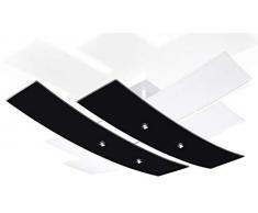Sollux Lighting Andrea 70 - Plafoniera, vetro, colore: Bianco/Nero