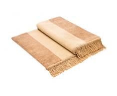 Biederlack Cotton Cover Coperta, Misto Cotone, Beige, 200 x 100 cm