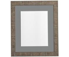PER POSTA CORNICI 45 x 30 cm di profondità e le istruzioni per la foto vena frame con scuro supporto mobile grigio 14 x 20,32 centimetri per le foto, marrone