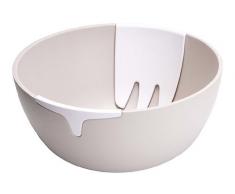 Joseph Joseph Hands On Ciotola per Insalata Insalatiera con Posate, 28 x 28 x 13 cm, Colore: Bianco