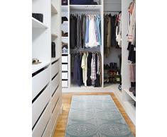 benuta Teppich Läufer Visconti Türkis 70x240 cm Tappeto, Fibra Sintetica, Turchese, 70 x 240 cm