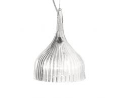 Kartell 9040B4 E Lampadario, Colore Trasparente, plastica, madreperla
