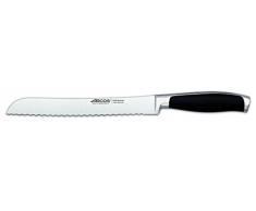 Arcos Serie Kyoto - Coltello Pane - Acciaio Inossidabile Forgiato Nitrum 220 mm - Manico Polioxymetilene (Pom) Colore Nero